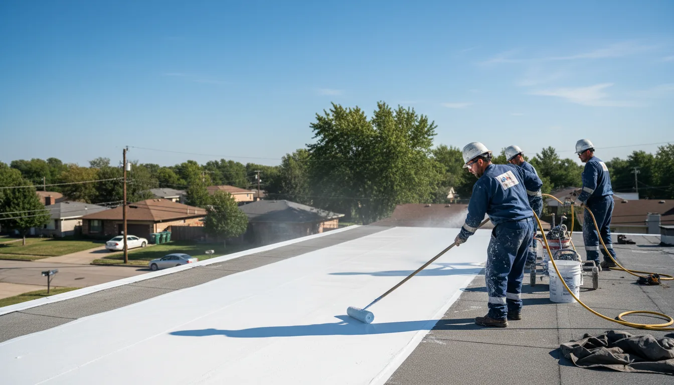 Commercial roof coating in Kellnersville, WI near me
